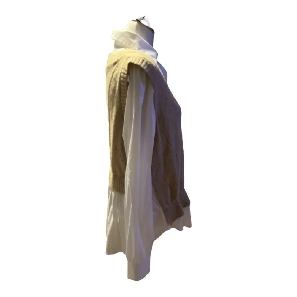 Altar'd State Attached Shirt w/Sweater Vest size M